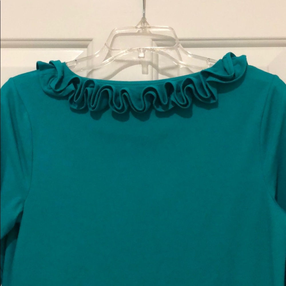 Talbots Green Ruffle Dress - Picture 4 of 4
